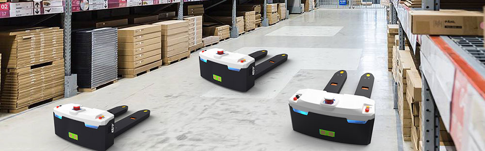 710公海AGV无人叉车产品之一